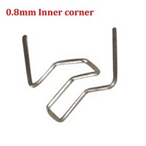 공구 용접 장치 100/500/1000Pcs 0.6/0.8mm 총 손톱 핫 스테이플러 스테이플 기계 범퍼 자동차 수리 플라스틱, [02] 500pcs, [06] 0.8mm inner corner