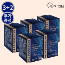 영양사언니 프로테오글리칸 연어코 연골 추출물 432mg 골드맥스 정 3+2 식약청 HACCP 인증 글루코사민 구절초, 5개, 60정