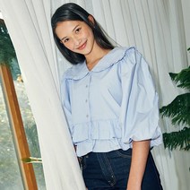 EYEYE 아이아이 클라우드 퍼프 블라우스_라이트블루 (EEOO1BLR05W)