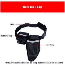 충전전지가위 LIDACA 정원 도구 전기 브러시리스 가위 허리 쉬운 적응 S32 S40 SD-1, 02 belt bag