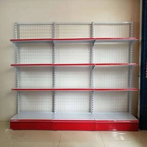 마트 편의점 곤도라 과자 다층 상품 병원 베이커리 편의점 진열대 진열장 간식 약국 휴게실, 단면 2.7미터 길이 1.5미터 높이 4단