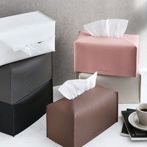 호텔룸 직사각 원형 티슈커버 휴지케이스 (2type / 5color) [그녀의사생활 반의반 협찬], 직사각(핑크)