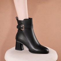 Z3JC 여성 통굽 3cm 5cm 앵클부츠