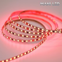 슬림 LED바 5MM 플렉시블 스트립 줄조명 12V 5M롤 액자 광고판 메뉴판 도광판, 2835 5mm 120 12V 03번_레드, 1개