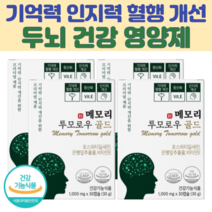 네추럴루트 메모리투모로우 골드 뇌건강영양제 기억력개선 인지력개선 두뇌영양제 포스파티딜세린 혈행개선, 4개