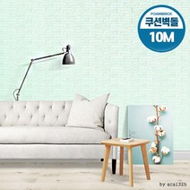 3D폼브릭 10M 폼블럭 시트지 쿠션벽돌 단열벽지 보온, 3D폼브릭 골드베이지 10M