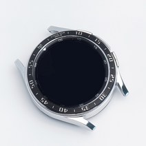 미드디엔 갤럭시워치4 5 호환 스테인리스 베젤링 케이스, 블랙