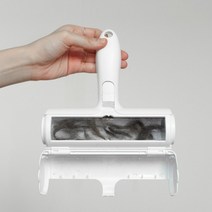 퍼니퍼플 반영구 강아지 고양이 돌돌이 반려동물 털 제거, 화이트[1개]