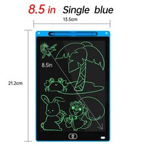 드로잉패드 웹툰그리기패드 필기 태블릿 드로잉 보드 그래피티 스케치패드 페인트 LCD 칠판 매직 8.5 인치 12 인치, Blue 8.5in Single