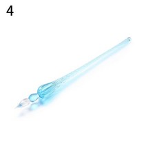 안전한 패키지 빈티지 유리 딥 펜 홀더 서명 필링 잉크 만년필 수제 1 개, A4