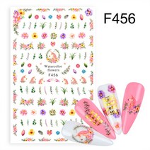 물전사지 포스기용지 포스용지 카드단말기용지 상장만들기네일 나비 접착 스티커 수채화 데칼 블루 꽃 슬라, 25 F456