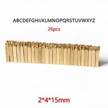 문자각인 금형ZONESUN DY-8 문자 세트 번호 LT-50D 코드 인쇄 기계에 대한 숫자, 04 2x4x15mm A-Z