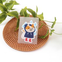 천아트 의류전사지 우비 고양이(F901)