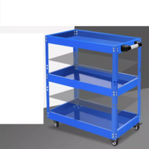 이동식 공구 카트 3단 작업장 트롤리 수리 도구 부품, 오프화이트 3단