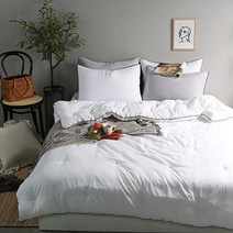 포근한 고급 마약 차렵이불(화이트) 깔끔하고튼튼한 세련된컬러 심플한이불 4계절이불 푹신푹신혼수이불 봄