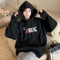 아이디티 SM-02 오버핏 기모 후드티 빅사이즈 루즈핏 기모후드 티셔츠