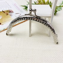 NEW) 실버라운드 동전지갑 프레임(6.5cm~12.5cm), 12.5cm, 1개