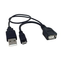 CY 케이블 검정색 마이크로 USB 2.0 OTG 호스트 플래시 디스크 (USB 전원 포함) Galaxy S3 i9300 S4 i9500 Note2 N7100 Note3 N90