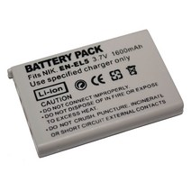 1600mAh EN-EL5 디지털 카메라 배터리 Nikon Coolpix P4 P80 P90 P100 P500 P510 P520 P530 P5000 P6000 P5, 한개옵션0