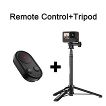 gopro hero 10 9 8 max 용 블루투스 리모콘 gopro10 hero9 용 삼각대 및 손목 밴드 무선 리모콘 포함, 제어 및 삼각대