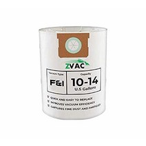 ZVac Shop-Vac 타입 F 교체용 진공 청소기 페이퍼 백 Shop-Vac 부품 # 90662 및 90672 호환 타입 F 9066200 및 I 9067200. (5), 10
