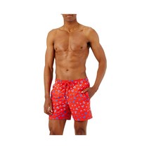 Vilebrequin Micro Ronde 수영 반바지 - COQUELICOT