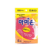 마미손 고무장갑 왼손 하나 핑크 소 S