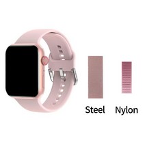 Wearpai HW67 프로 맥스 Smartwatch 남자 스마트 워치 NFC 블루투스 통화 pk Y68 IWO 14 W46, [09] PK steel nylon