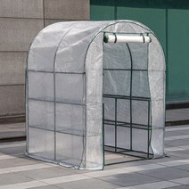 다육이겨울나기 미니온실 조립식 베란다 옥상 소형 비닐하우스 텃밭 화분 간이 덮개 월동 바람막이, 2단 화이트 돔형