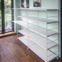 펀잇쳐스 모듈가구 시스템선반 와이어수납 4단 W2600, 화이트 W