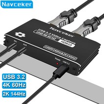 Navceker 2K 144Hz USB C타입 HDMI 캡쳐보드 4K 60Hz 영상 캡쳐보드 USB 3.2 1080P 240Hz, ZY-AC10