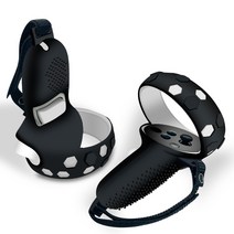 오큘러스 퀘스트2 컨트롤러 스트랩 S5 VR 실리콘 악세서리, 컨트롤러 스트랩-S5(블랙)