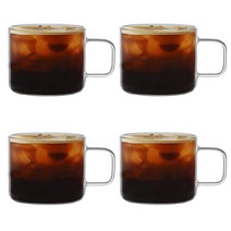 카페 내열 유리 머그컵 네스프레소 버츄오 유리컵 4개x1세트, 4개, 투명