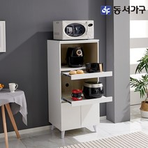 동서가구 네오 카페라 편리한 2단선반 렌지대 주방수납장 NEO095, 고무나무
