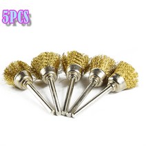 3/5/9/15pcs 연마 와이어 브러쉬 휠 미니 드릴 로타리 그라인딩 도구 조각사 금속 가공 액세서리, [03] 3pcs-B