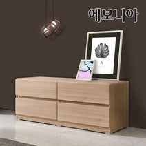 에보니아 영영일 2단 거실장 1200, 오크