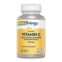 솔라레이 비타민C 바이오플라보노이드 농축 500mg 100 식물성 캡슐, 1개