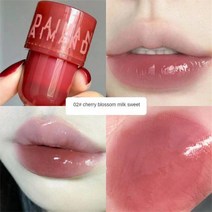 Daimanpu 씰 모양의 립 글레이즈 젤리 모이스춰 라이징 립스틱 달콤하고 부드러운 브라이트닝 컬러 립글로, 한개옵션1, 02 02