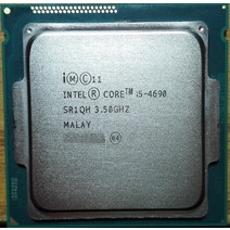 인텔 코어 i5 4690 cpu 프로세서 3.50 ghz 소켓 1150 쿼드 데스크탑 sr1qh, 한개옵션0, 한개옵션0