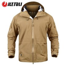등산 방풍 자켓 초경량바람막이 jletoli 방수 윈드 브레이커 겨울 야외 하이킹 남성 여성 코트 하드 쉘 전술 옷