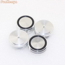 스피커흡음재 방음재 오디오 흡음제 스펀지 직경 39mm 높은 17mm 알루미늄 합금 사운드 앰프 발 충격 흡수, 01 은