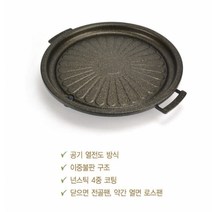 가정용솥뚜껑불판 고기판 그릴팬 솥뚜껑 기름빠짐