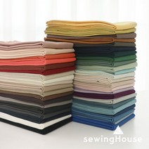 쏘잉하우스 [대폭]린넨+면)린넨코튼원단 무지원단43종 샤르망43, 25.딥올리브(워싱)