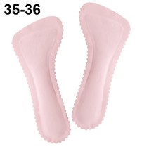 여성 샌들 깔창 미끄럼 방지 신발 패드 자체 접착 삽입 깔창 통기성 땀 흡수 신발 인조 가죽, 35-36 (Pink)