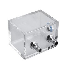 커스텀수냉 고사양컴퓨터 게이밍데스크탑 200ml G1/4 스레드 포트 아크릴 PC 수냉 탱크 튜브 커넥터 워터, 한개옵션1, 한개옵션0