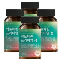 오늘의밸런스 락토페린 3000mg 초유 유산균, 60정, 4개