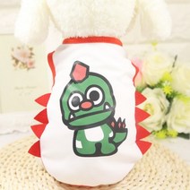 강아지 고양이 봄 옷 나시 시밀러룩 소형견 토이푸들 바캉스 프렌치불독 크롭티, XXL 6-7.5kg, Big eyes