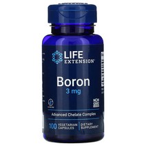 Life Extension 보론 3 mg 100 식물성 캡슐, 1개