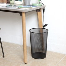 에임하이 휴지통 철제 쓰레기통 10리터 20리터, 블랙, 1개