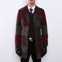 바젤 BJ475멀티체크 싱글코트